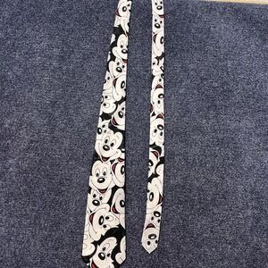 Balancine Hot Cakes Mickey Mouse Tie Mens White Disney Allover Novelty